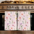 thumbnail image 1 of Pink Spring Floral Kitchen Towels Set of 4, Flowers Botanical Elegant Pastoral Absorbent Dish Towels for Kitchen, Microfiber Hand Towel, Quick Drying Tea Towel for Cleaning Decorative Dishcloths, 1 of 7