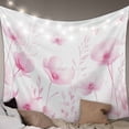 thumbnail image 1 of Pink Spring Floral Large Tapestry for Bedroom Wall Hanging Tapestry,Summer Botanical Watercolor Vintage Ceiling Backdrop Tapestries Poster Blanket Wall Decor for Teens Room Living Room 100" x 59", 1 of 8
