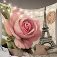 thumbnail image 1 of Pink Spring Floral Large Tapestry for Bedroom Wall Hanging Tapestry, Vintage Rose Flower Retro Ceiling Backdrop Tapestries Poster Blanket Wall Decor for Teens Room Living Room Dorm 100" x 59", 1 of 8
