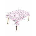 thumbnail image 1 of Pink Spring Floral Table Cloth, Summer Botanical Elegant Waterproof Tablecloth for Rectangle Tables, Reusable Washable Fabric Table Cover for Restaurant Kitchen Dining Tables 52"x70", 1 of 6