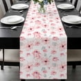 thumbnail image 1 of Pink Spring Floral Table Runner 108 Inches Long, Summer Botanical Floral Watercolor Kitchen Coffee Dining Table Decoration for Home Party Birthday Wedding Home Decor 13x108 Inches, 1 of 8