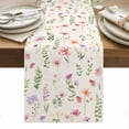 thumbnail image 1 of Pink Spring Floral Table Runner - 70 Inch Long, Kitchen Dining Table Runner Dresser Scarves, Flowers Elegant Pastoral Rustic Farmhouse Decor for Coffee Tables Wedding Party Banquet, 1 of 8