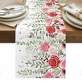 thumbnail image 1 of Pink Spring Floral Table Runner - 70 Inch Long, Kitchen Dining Table Runner Dresser Scarves, Weeping Romantic Flowers Pastoral Farmhouse Decor for Coffee Tables Wedding Party Banquet, 1 of 8