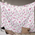 thumbnail image 1 of Pink Spring Floral Tapestry for Bedroom Wall Hanging Tapestry, Summer Botanical Elegant Ceiling Backdrop Tapestries Poster Blanket Wall Decor for Teens Room Living Room Dorm 59" x 90", 1 of 8