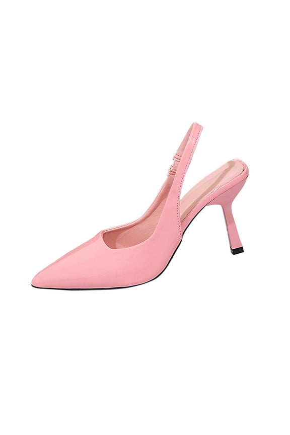 Pink Spring Summer Casual Wedge Heel Sandals For Women With Thick Sole And 7.5Cm Heel