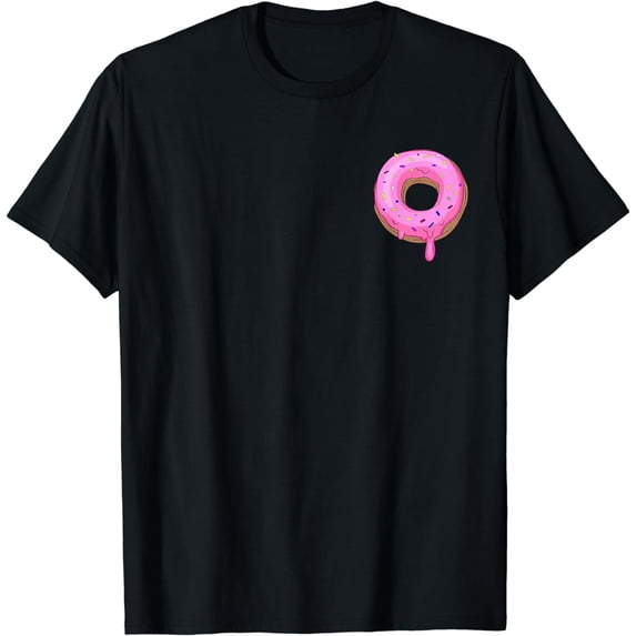 Pink Sprinkle Donut Pocket Doughnut Lovers Donuts Donut T-Shirt