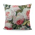thumbnail image 1 of Pink Square Throw Pillow Cover Elegant Soft Velvet Pillow Covers Rose Pattern Printed Euro Decorative Cushion Cover for Sofa Bed Chair Holiday Party Pink Rose), 1 of 5