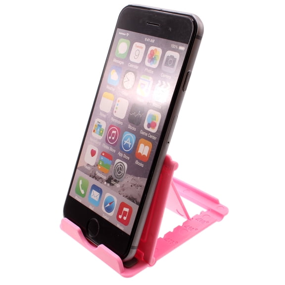 Pink Stand Fold-up for iPhone SE (2020)/SE (2022) - Holder Travel Desktop Cradle Dock Foldable