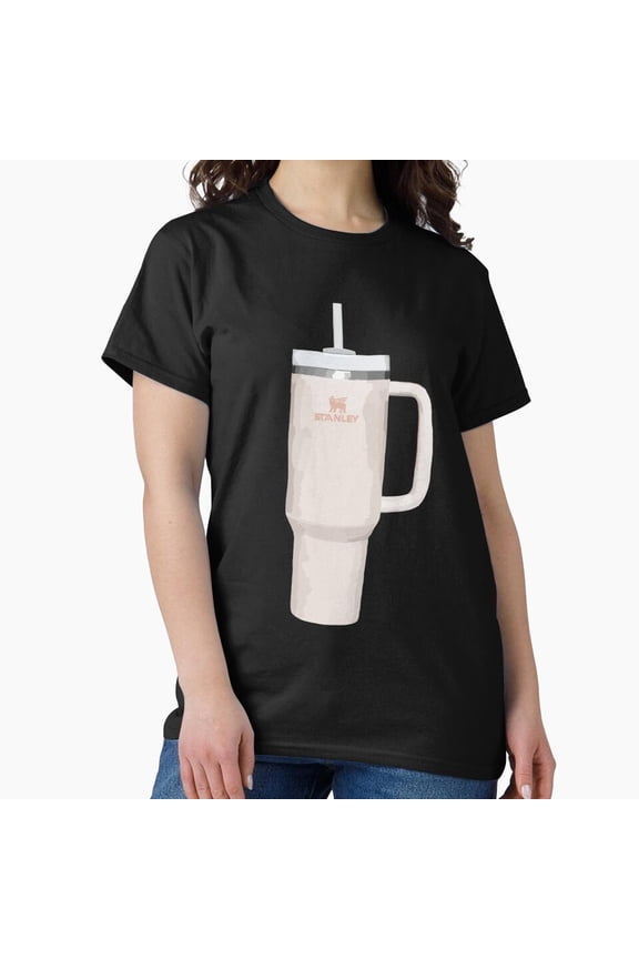 Pink Stanley cup H1714, Premium Unisex Tee – Extended Sizes Up to 5XL