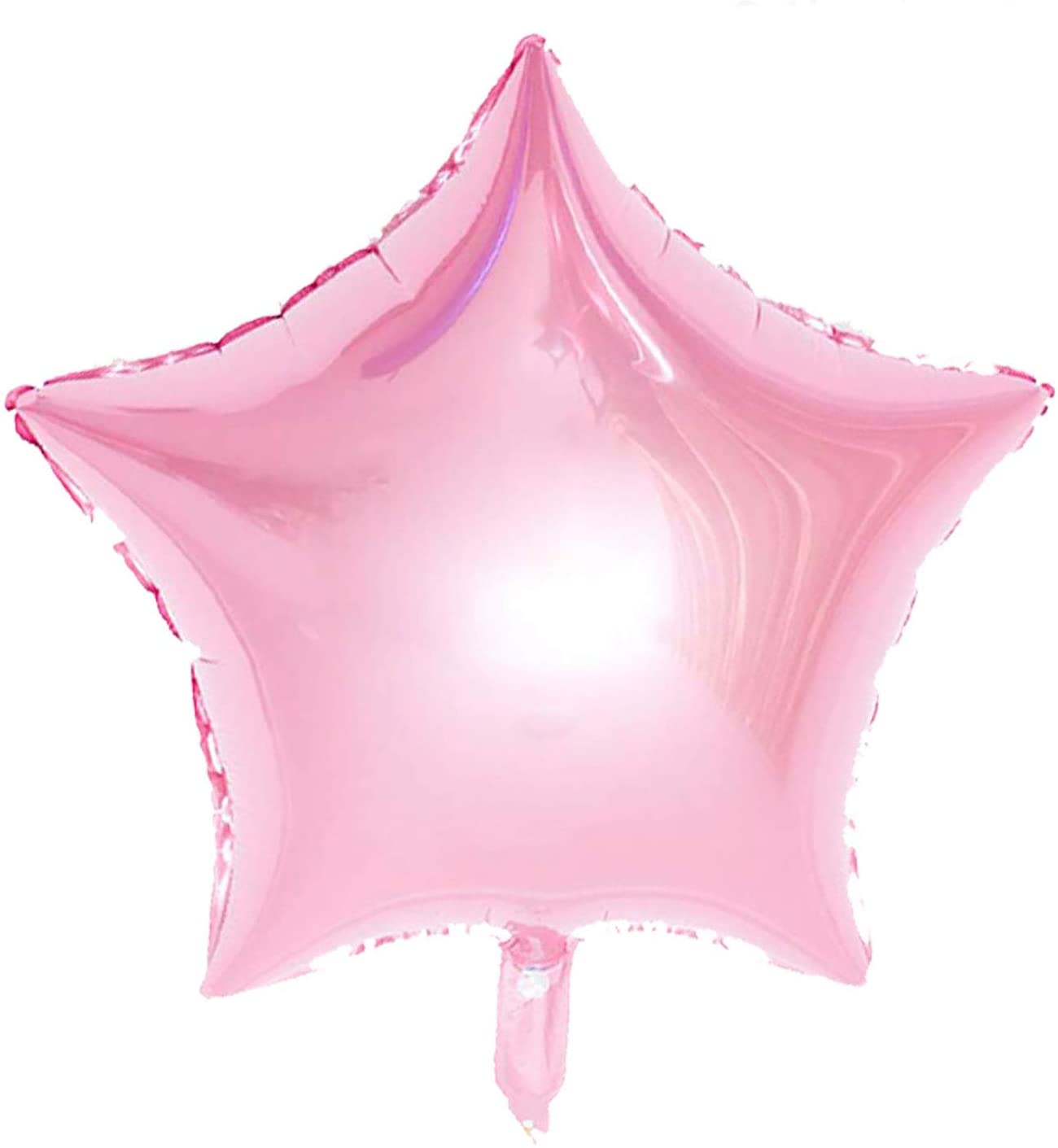 60 Pcs Hot Pink Star Balloons - 26" Explosive Foil Spike Balloons For Party Decor (Makes 5 Stars)