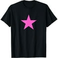 thumbnail image 1 of Pink Star on Multiple Colours T-Shirt, 1 of 4