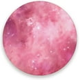 thumbnail image 1 of Pink Starry Night Coaster, Drinks Round Absorbent Stone Set with Ceramic Stone and Cork Base, Tabletop Protection Mats and Cups Place for 2PCS Home Decor, 1 of 6