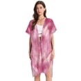 thumbnail image 1 of Pink Starry Sky Women's Swimwear Cover Up Summer Cardigan Beach Pool Cover Up Loose for Swimsuits Casual Wear, 1 of 7
