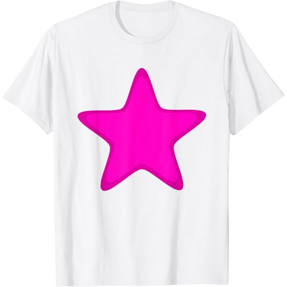 Pink Stars with Border - Pink Star T-Shirt