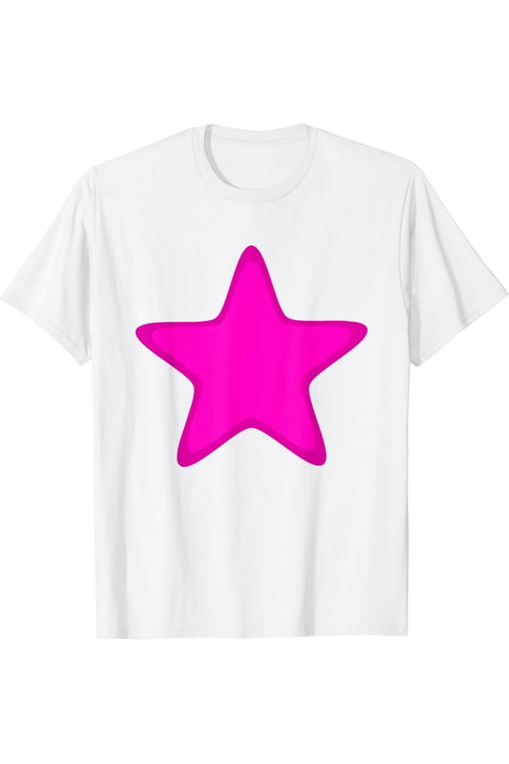 Pink Stars with Border - Pink Star T-Shirt