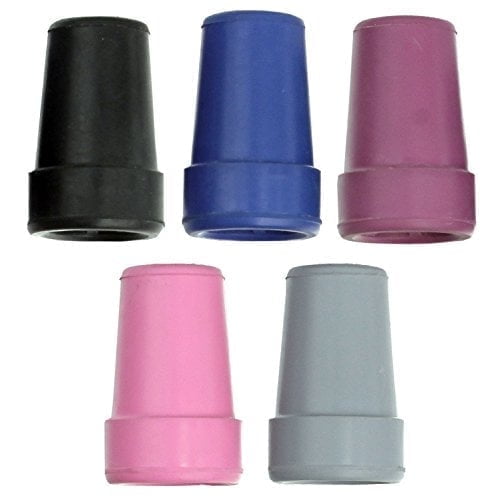 Royal RC Canes Colorful 18mm Steel-Inserted Rubber Walking Cane Tips – Durable, Heavy-Duty Replacement Tips for Canes for Men and Women – Perfect Walking Stick Accessory for Walking Canes