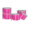 thumbnail image 1 of Pink Sticker Label Rolls 1.57 x 0.75 inch, 5 Rolls- 2500-Pack, Rectangular Easy Write Labels 40mmx19mm by Royal Green, 1 of 6