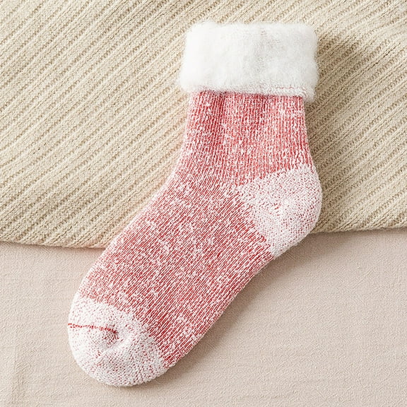 Pink Stockings Wool Socks Winter Women's Stockings Thickened with Snow Country Sub Warm Ski Yarn Snow Socks