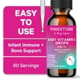 thumbnail interactive-video image 1 of Pink Stork Vitamin D3 Drops, 1 fl oz, Dairy-Free, Gluten-Free, No Artificial Colors, 1 of 8
