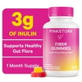 thumbnail image 1 of Pink Stork Fiber Gummies - Vegetarian Prebiotic Inulin Digestive Support, Assorted Fruit Flavors, 60 Count, 1 of 6