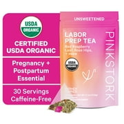 Pink Stork Organic Labor Prep Tea - Caffeine-Free, 15 Sachets, 30 Cups
