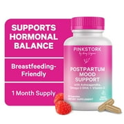 Pink Stork Postpartum Mood Support, Hormone Support, 60 Capsules