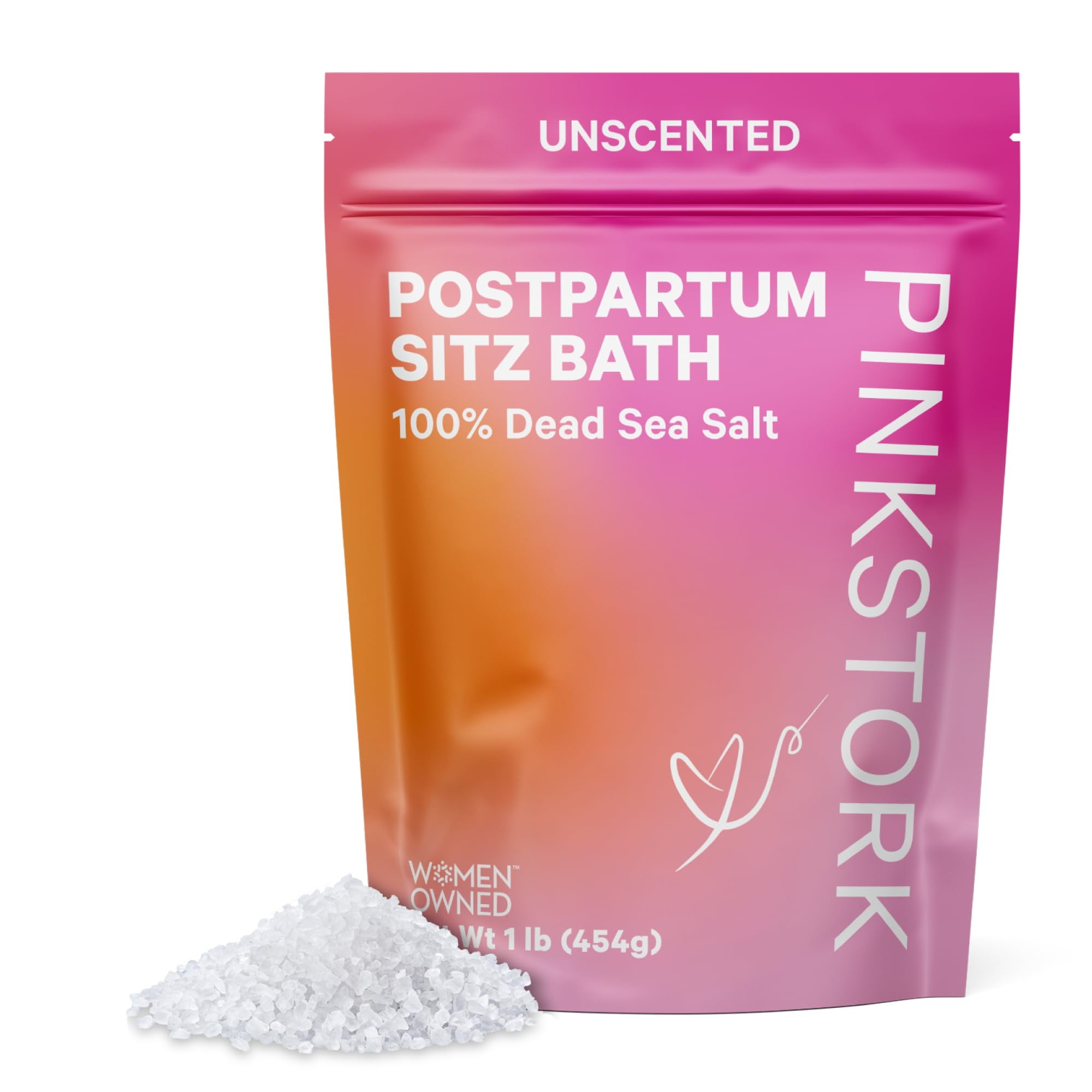Pink Stork Postpartum Sitz .. Bath Soak Dead Sea .. Salt for Perineal