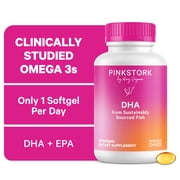 Pink Stork DHA Omega-3 Supplement, 60 Capsules