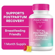 Pink Stork Postnatal Gummies, Multivitamin for Nursing Moms, Lactation Supplement with Folate, 60ct