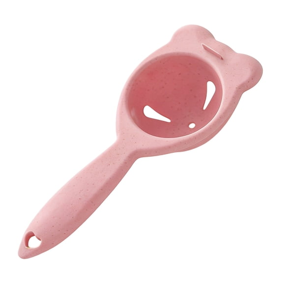 Pink Straw Egg Yolk Separator Filter For Baking And Kitchen Egg White Separator Tool