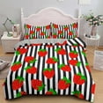 thumbnail image 1 of Pink Strawberry Cute Bedding Set Duvet Cover Set 3D Print Fruit Pattern Quilt Cover Pillowcase King Size for Kids Boy Girl, 1 of 5
