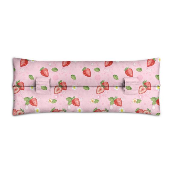 Pink Strawberry Seatbelt Cushion - Post-Mastectomy Breast Surgery Recovery Pillow - Sweet Berry Design for Car Comfort