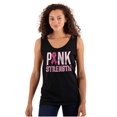 thumbnail image 1 of Pink Strength Breast Cancer Awareness Tank Top Tee Shirt Women Brisco Brands S, 1 of 6