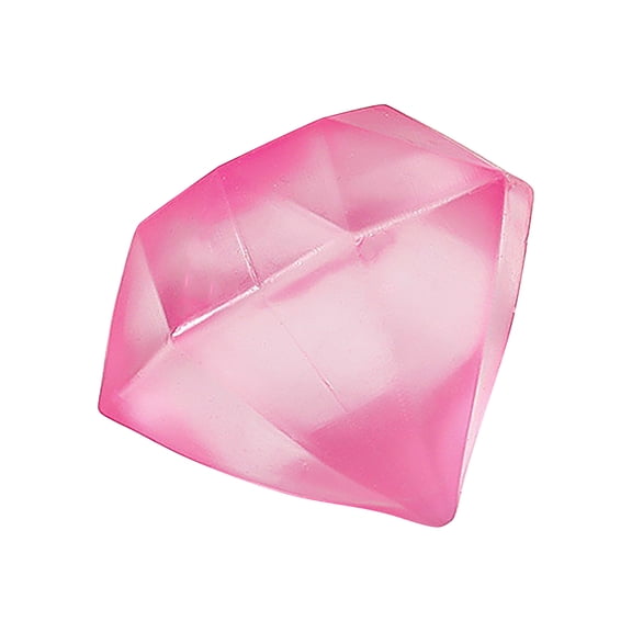 Pink Stress Relief Squishy Toy – Diamond Maltose Shape Slow-Rising Silicone Fidget for Anxiety Relief, Desk & Study Focus, 2.4 Inch