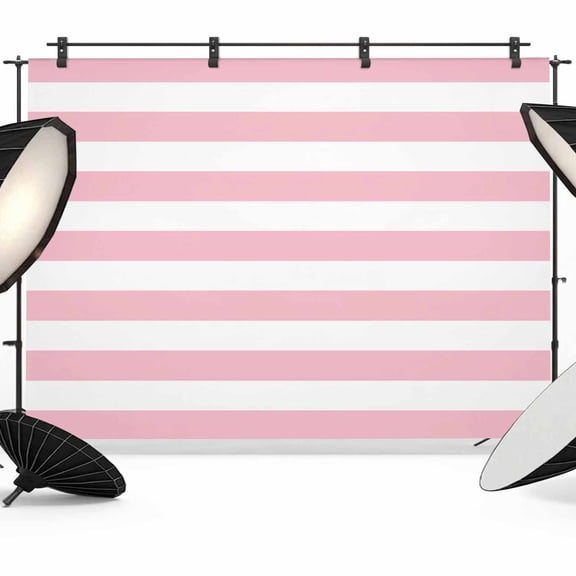 Pink Stripe, Backdrop for Photoshoot, Photography Photo Studio Background Wall Backdrop, Abstract Geometric Back Drop Banner Panel for Portraits Wedding Party Live Streaming Decor 7x5Ft