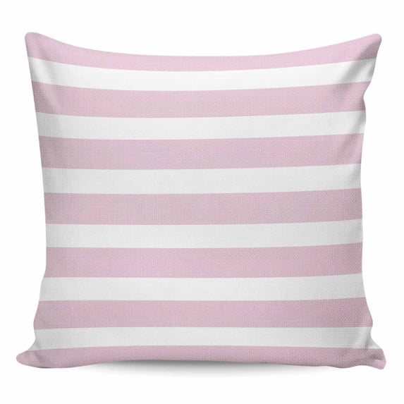 Pink Stripe Pillow Covers 26x26 Inch Decorative Throw Pillow Cover, Modern Simple Geometric White Striped Sofa Pillowcases Accent Cushion Case Home Decor Bedroom Living Room