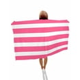 thumbnail image 1 of Pink Striped Beach Towels Oversized Super Absorbent, Modern Simple Monochrome Geometric White Lightweight Bath Towel Quick Dry Sets For Bathroom/Pool/Rv Camping/Beach Play/Gym Room/Picnic 23"x47", 1 of 8