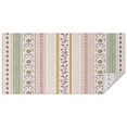 thumbnail image 1 of Pink Striped Floral Boho Pattern Rectangle Tablecloth 60"x120",Waterproof Polyester Rectangle Table Cloth, Wipeable Spillproof Polyester Tablecloth for Dining, Camping, Indoor and Outdoor, 1 of 6