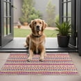 thumbnail image 1 of Pink Striped Geometric Pattern Door Rugs,Washable Non Slip Door Mats Indoor,Decorative Door Mats,Entry Mat Indoor for Entrance,Bedroom,Kitchen,Bathroom,20"x32", 1 of 6
