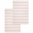 thumbnail image 1 of Pink Striped Kitchen Dish Towels for Drying Dishes Set of 2, Rustic Pink Stripe Modern Art Beige Waffle Weave Microfiber Hand Tea Bathroom Towels Quick Dry & Absorbent Towel 15.7x23.6, 1 of 7