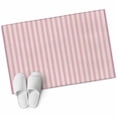 thumbnail image 1 of Pink Striped Large Area Rugs for Bedroom Living Room, Soft Non Slip Carpet Bedside Rug, Modern Simple Farmhouse Beige Vintage Rectangular Floor Cover Kitchen Accent Rug 2'x3' for Dining Room/Office, 1 of 9