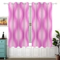 thumbnail image 1 of Pink Striped Pattern 63x55in Window Curtain Panels 63x55in 2-Piece Heavy Duty 80% Light Blocking, 1 of 5