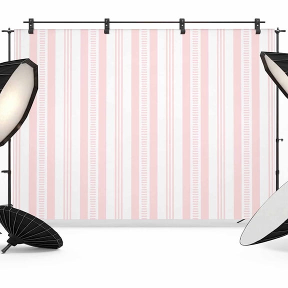 Pink Striped Photography Backdrop 7x5FT, Modern Farmhouse Stripes Rustic Geometric Photo Backdrops, Background for Photography Studio Photo Studio Background, Back Drop for Photoshoot