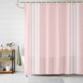 thumbnail image 1 of Pink Striped Shower Curtains for Bathroom, Farmhouse Pink White Stripes Waterproof Fabric Shower Curtain, Decorative Bathroom Curtain for Bathtub, 72"x84", No Hooks Included, 1 of 9