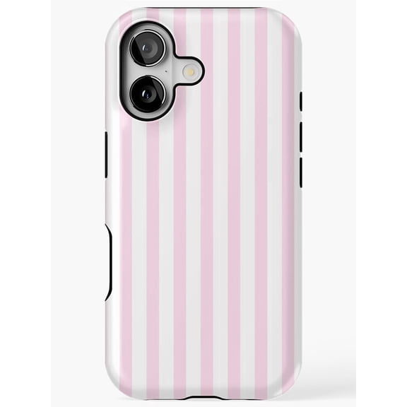 Pink Stripes H1951 Durable Unisex iPhone Case for iPhone 17/16/15/14/13/12/11 Pro Max