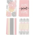 thumbnail image 1 of Pink Stripes Home Sweet Home Boho Kitchen Towels Dish Towels, 18x26 Inch Wedding Decoration Hand Towels Set of 4, 1 of 6