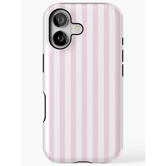 Pink Stripes Phone Case for iPhone 17 16 15 14 13 12 11 Pro Max