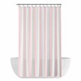 thumbnail image 1 of Pink Stripes Shower Curtain - Water Repellent Fabric Shower Curtains Washable, Vertical Stripe Minimalist Farmhouse Decorative Polyester Cloth Bathroom Curtains Modern Bath Decor 36"x72", 1 of 8