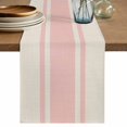 thumbnail image 1 of Pink Stripes Table Runner 70 Inches, Geometric Vintage Country Modern Bed Runner Dresser Scarves Tabletop for Indoor Outdoor Parties/Ceremony/Banquet, 13" x 70", 1 of 9