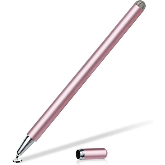 Pink Stylus Touch Screen Pen for Google Pixel 9/Pro/Pro XL/9a - Fiber Tip Aluminum Lightweight